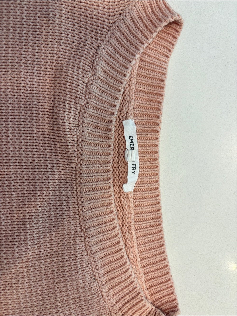 Emerson Fry Carolyn Crewneck Sweater in Muted Clay Organic - Picture 9 of 12